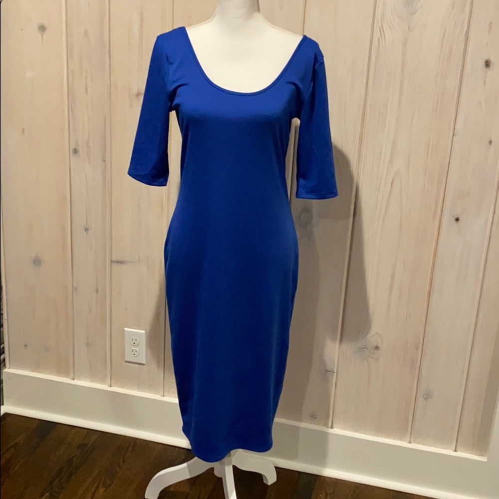 Alloy Blue Scoop Neck Dresss